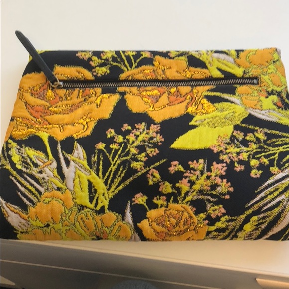 Dries Van Noten Floral Jacquard Envelope Clutch - Picture 6 of 6